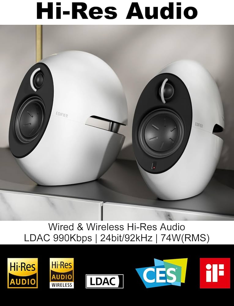 スピーカー・ウーファー Edifier USA e25 Luna Edifier E25 Luna Bluetooth Speaker System (Red) E25 - RED B&H
